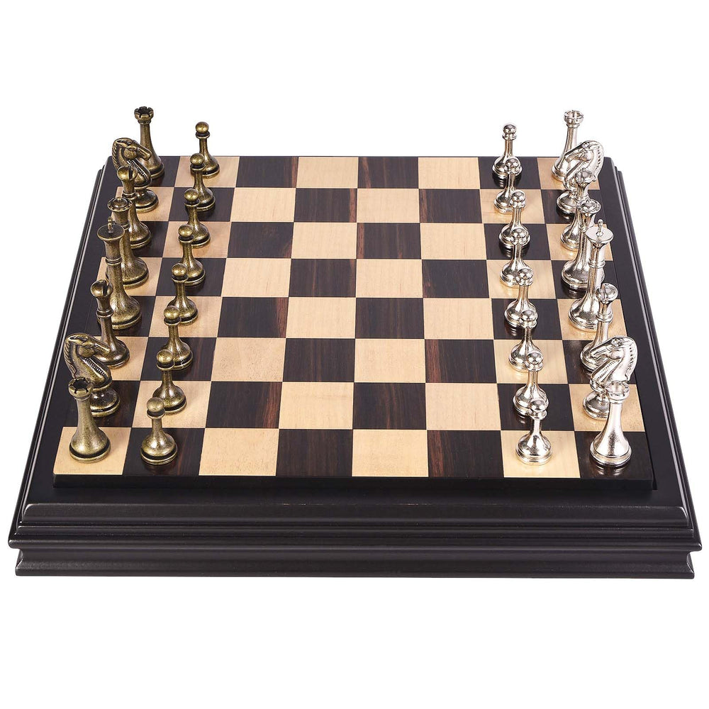 AMEROUS chess board top cover secures pieces during travel.
