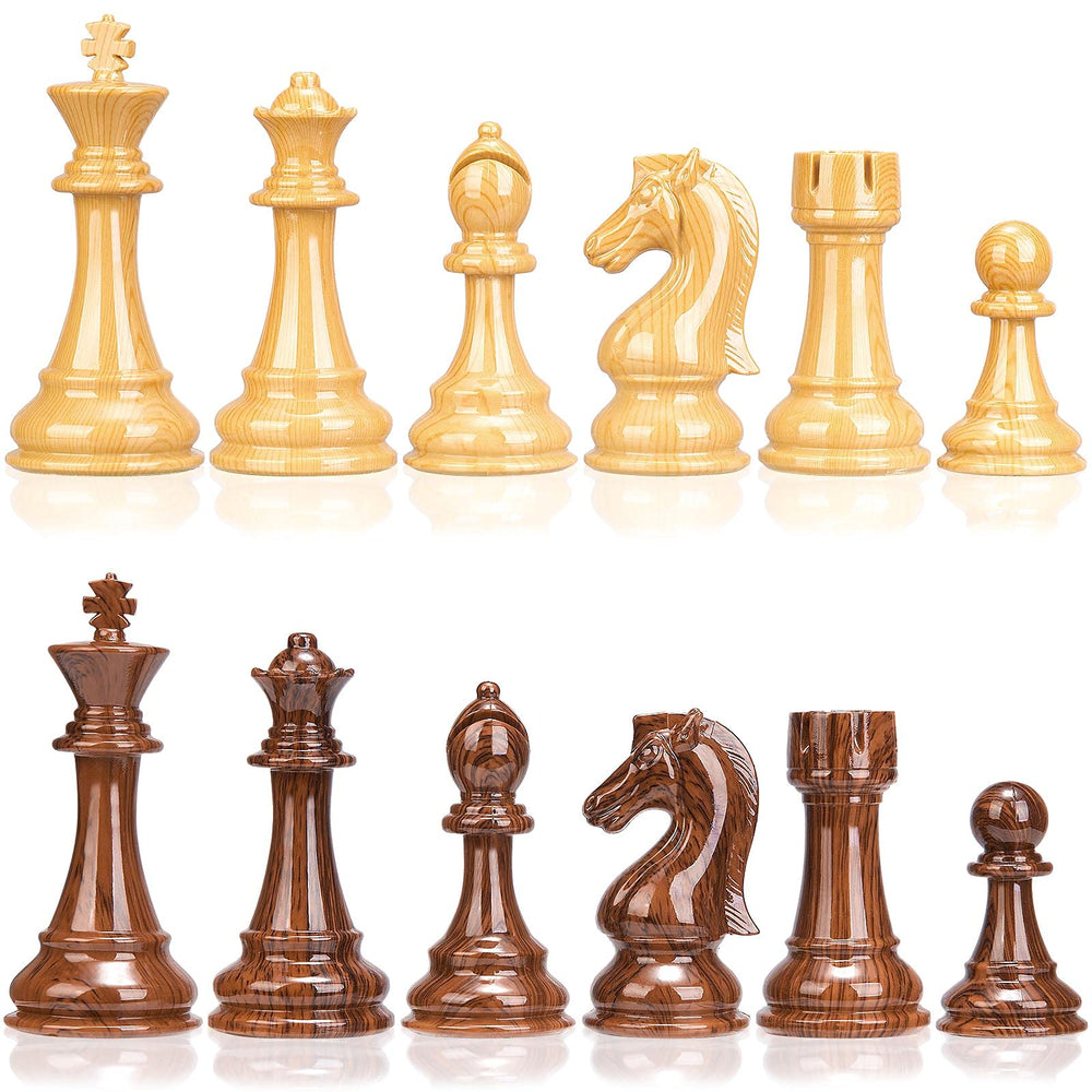 AMEROUS dark wood grain finish for classic, elegant table presence