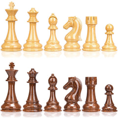 AMEROUS dark wood grain finish for classic, elegant table presence