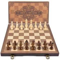 AMEROUS gift packaging chess set suitable for beginners and travelers