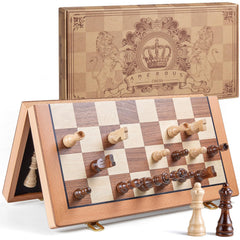 AMEROUS handcrafted wooden chess pieces and board craftsmanship