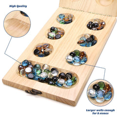 AMEROUS travel-ready board folds flat for on-the-go play.