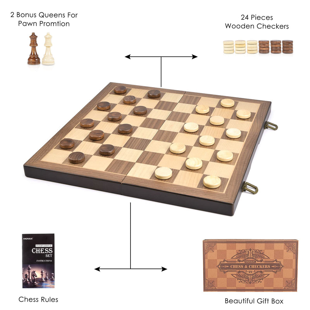AMEROUS natural wood grain finish adds premium look