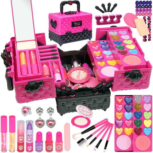 Amerrly kids makeup kit lip gloss set for gentle color during playtime.