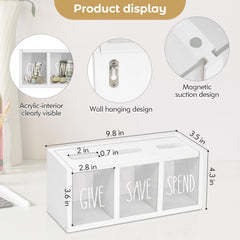 Ameuphercy money jar cleans easily with a damp cloth.