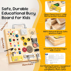 AMGAMGTS Montessori educational toy offers varied activities to spark curiosity.