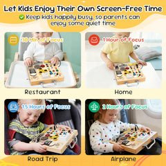 AMGAMGTS music box feature adds gentle sounds to quiet play sessions.