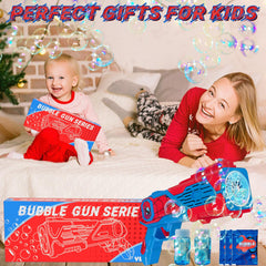 Amiabling Spider-Bubble Gun refill pack includes two bottles and bubble tablets for extended fun.
