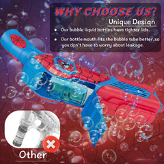 Amiabling Spider-Bubble Gun side grip showing ergonomic handle for kids' play.