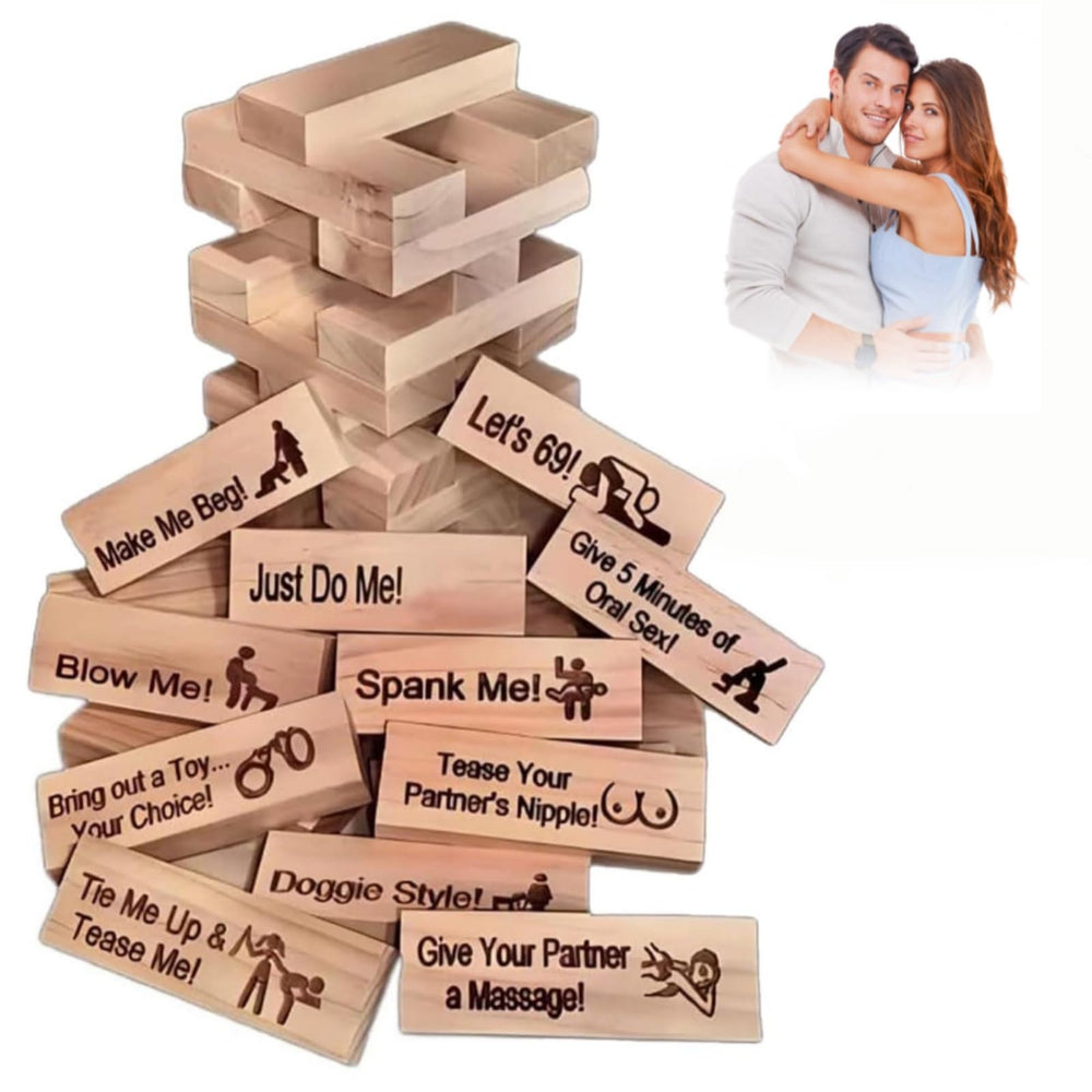AMIITRY couple game blocks with romantic chats for date night