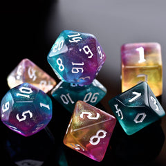Amiven dice in action during group gameplay, suitable as gifts.