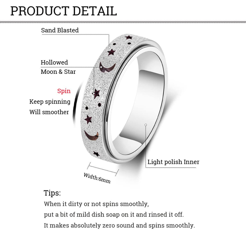 AmorArtSky spinner ring size-chart, guide to find your perfect fit