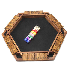 AMEROUS Shut The Box dice colored set ready for quick math challenges