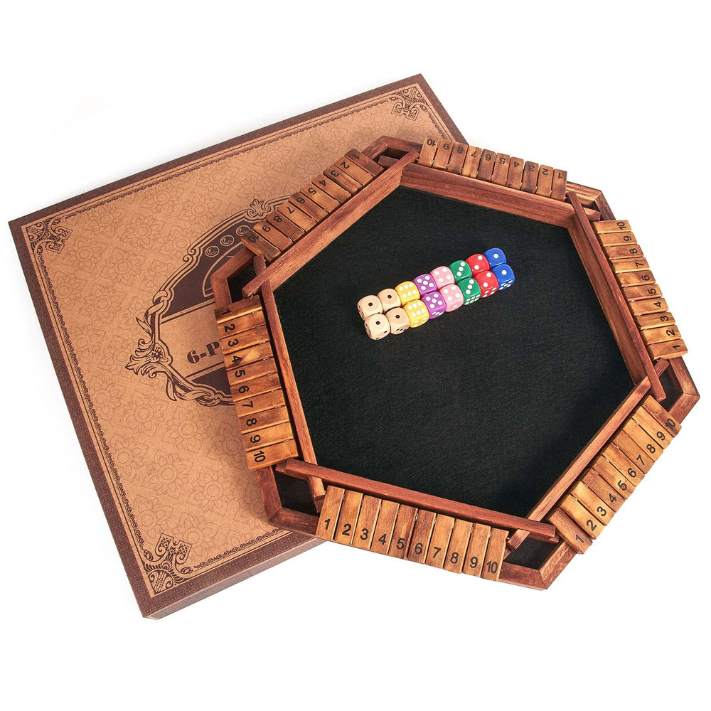 AMEROUS Shut The Box soft felt pad close-up reduces noise for focused play