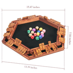 AMEROUS Shut The Box wooden dice collection highlights durable craftsmanship for long sessions