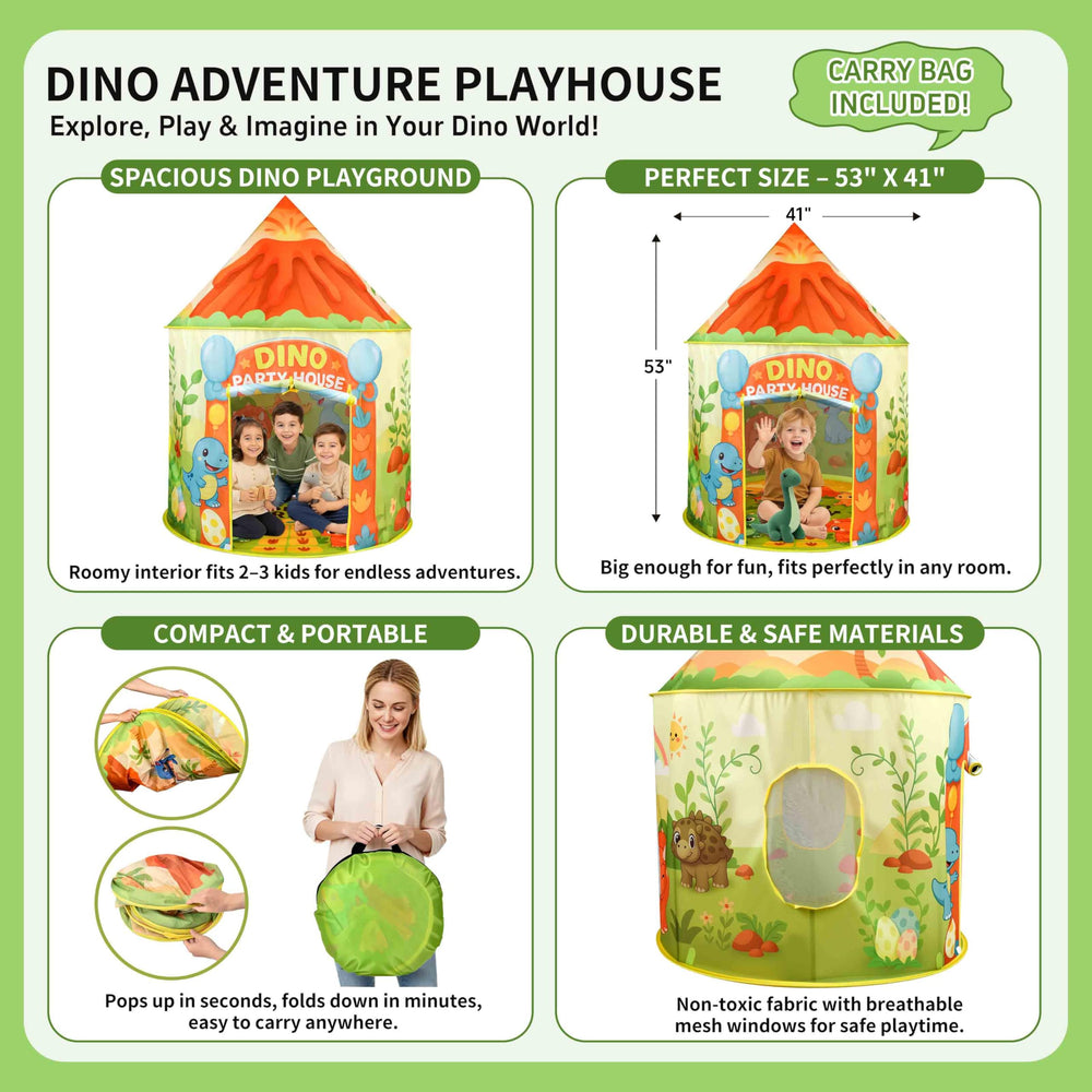 Amplov LED dinosaur tent ideal for indoor or light outdoor use