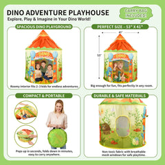 Amplov LED dinosaur tent ideal for indoor or light outdoor use