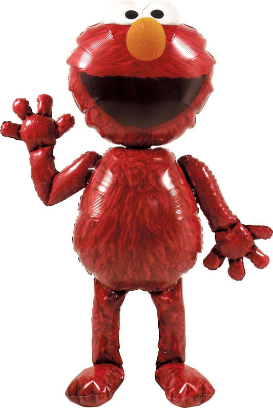 Amscan Elmo AirWalker 54in red foil balloon, supersize, ideal for standout party decor.