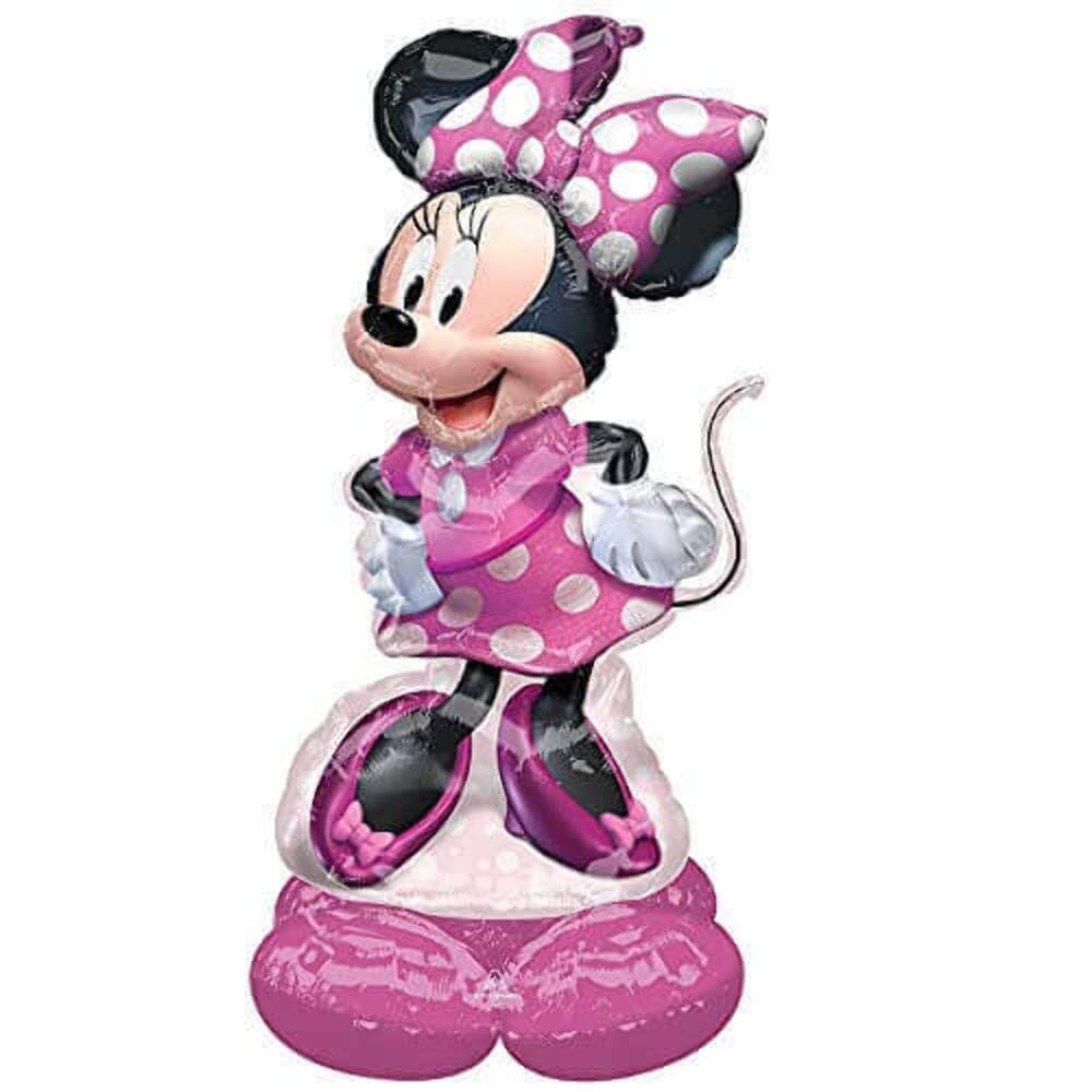 Amscan Minnie Forever AIRLOONZ 48-inch balloon, ideal for party decor and photo ops.
