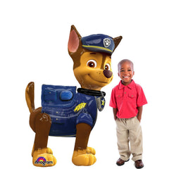 Amscan Paw Patrol Chase Airwalker balloon adds bright decor to a kids' party