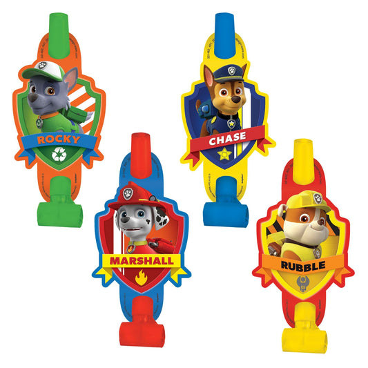 Amscan Paw Patrol multicolor blowouts 8-pack adds vibrant party accents for kids' celebrations.
