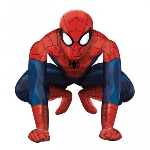 Amscan Spider-Man balloon deflated and stored after a party