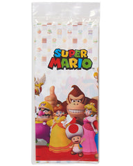 Amscan Super Mario tableware decoration in multi-color enhances party table styling.