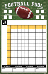 Amscan ultimate football pool game ribbons awarding quarter-by-quarter winners