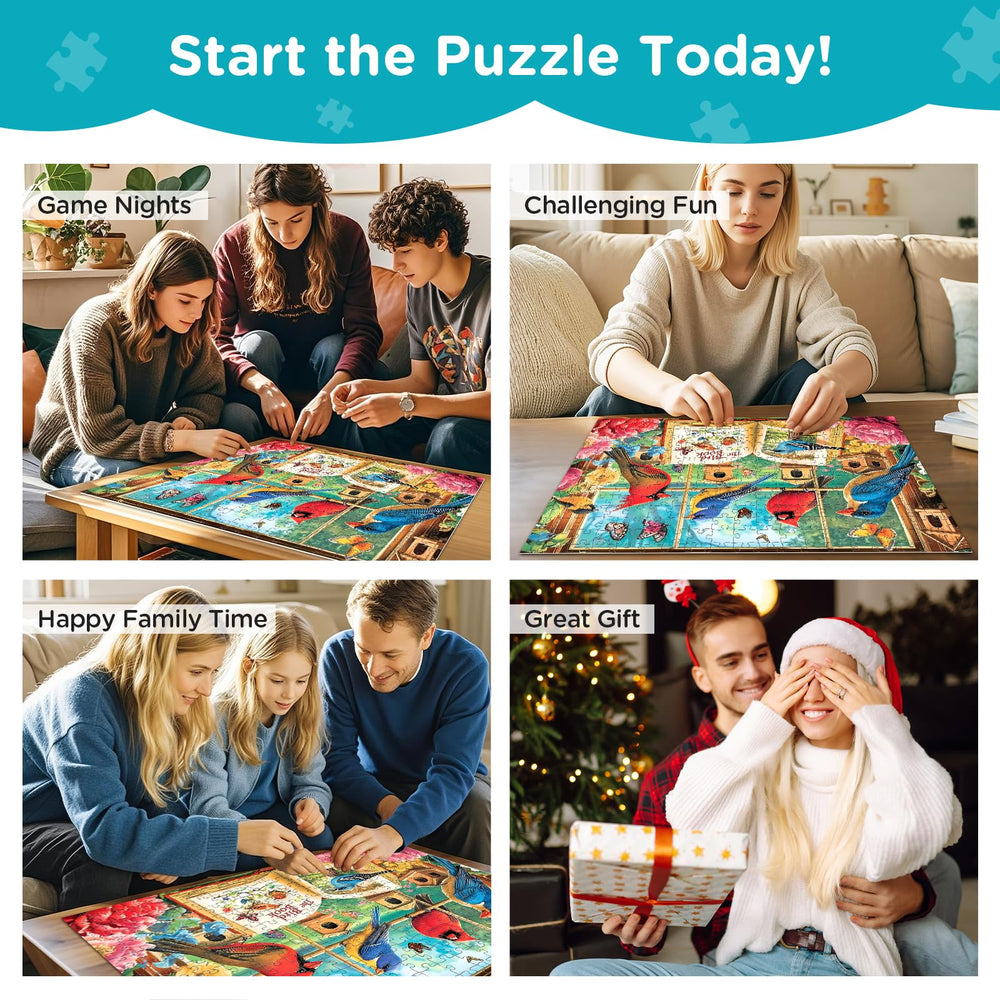 Amusding Bird Book 300-piece puzzle easy to lift for framing
