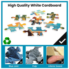 Amusding high-definition print close-up reveals vibrant colors for immersion