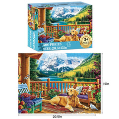 Amusding packaging with mesh bag and color poster for easy storage