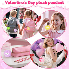 Amy and Benton mini plush attachment keychains for backpacks and bags