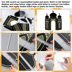 Amyhill black gold mosque decor adds elegant ambience to living areas