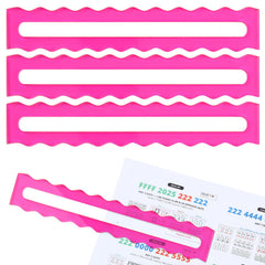 Amyhill pink acrylic mahjong guide line finder for clear rule visibility during play.