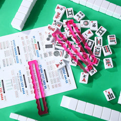 Amyhill pink mahjong guide line helps beginners maintain focus.