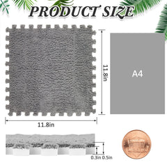 Amylove coffee fluffy floor tile demonstrates durable, easy-to-clean design.