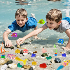 AMZFAVOR storage mesh bag keeps toys organized and travel-ready for trips.