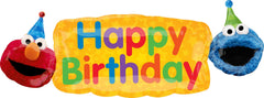Anagram Cookie Monster 35-inch foil balloon creates character-forward party decor.