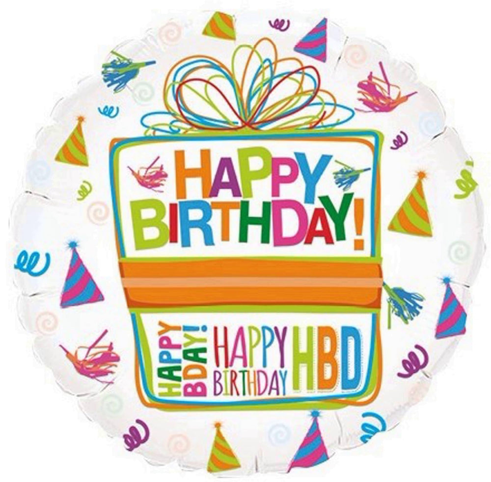 Anagram Mayflower Happy Birthday 18-inch foil balloon sparks celebration vibes.