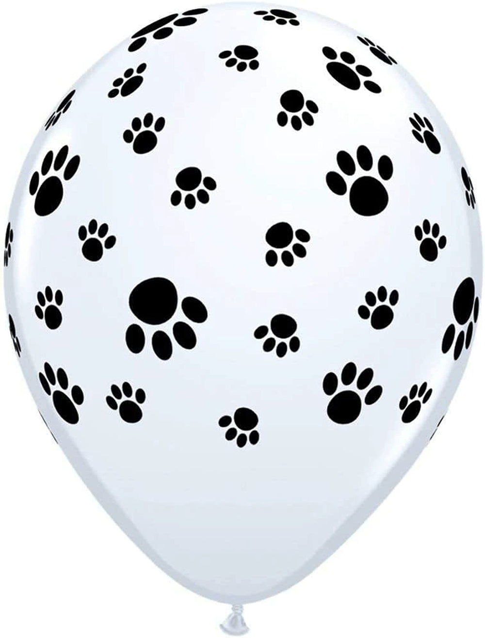 Anagram Paw Pups latex 11-inch white paw print balloons create playful atmosphere