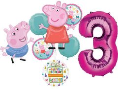 Anagram Peppa 32 inch foil balloon for dramatic party decor