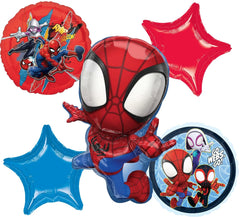Anagram Spidey 29-inch foil balloon as bold party centerpiece