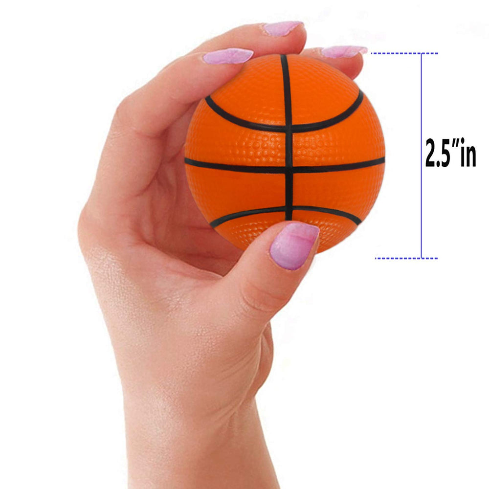 Anapoliz foam basketballs 2.5 inches ideal for stress relief at home.