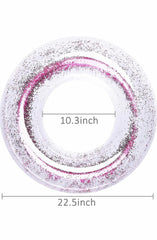 Anas pool float ring illustrating kid-friendly use with bright decor