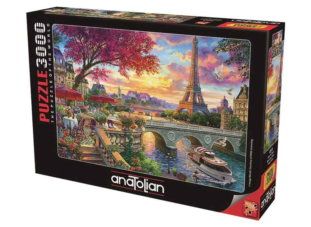 Anatolian Blooming Paris puzzle on a table ready for family bonding