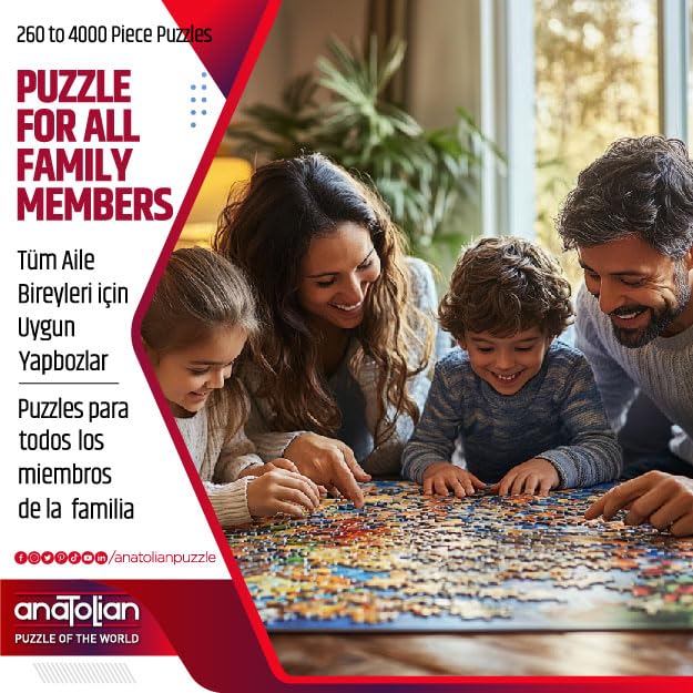 Anatolian Lago Del Porto illustrated scene invites mindful, relaxed puzzle sessions