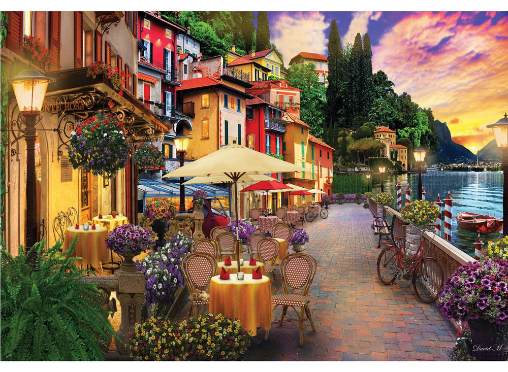 Anatolian Lake Como 2000-piece puzzle box top with vivid colors for engagement
