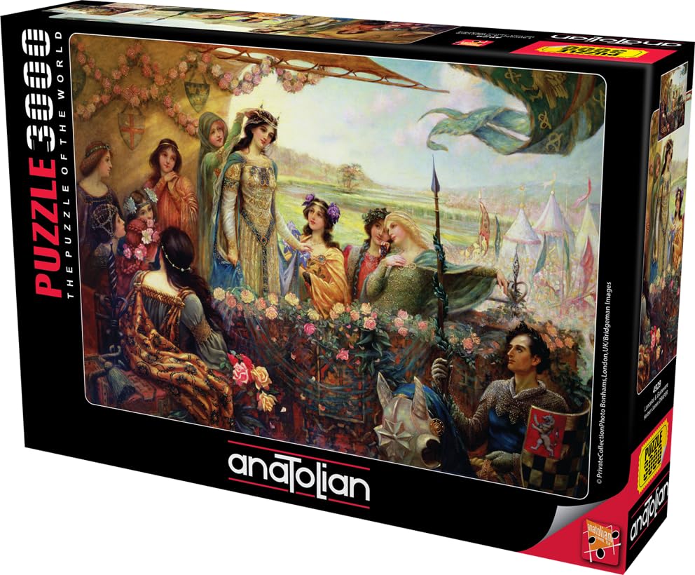 Anatolian Lancelot Guinevere puzzle shows bright imagery during assembly