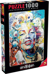 Anatolian Marilyn II 1000-piece puzzle laid out for focused solving.