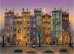 Anatolian Night Party 1000-piece puzzle box lid for easy display and stacked storage.